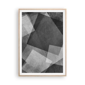 Pôster com moldura de carvalho claro - Um eterno símbolo da durabilidade e da ordem - 70x100 cm