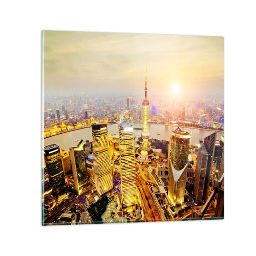 Quadro em vidro - Sonho asiático - 60x60 cm