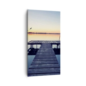 Quadro em tela - Foi um bom dia - 55x100 cm