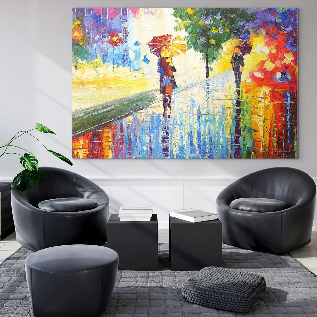 Quadro em vidro - E tudo está claro - 120x80 cm