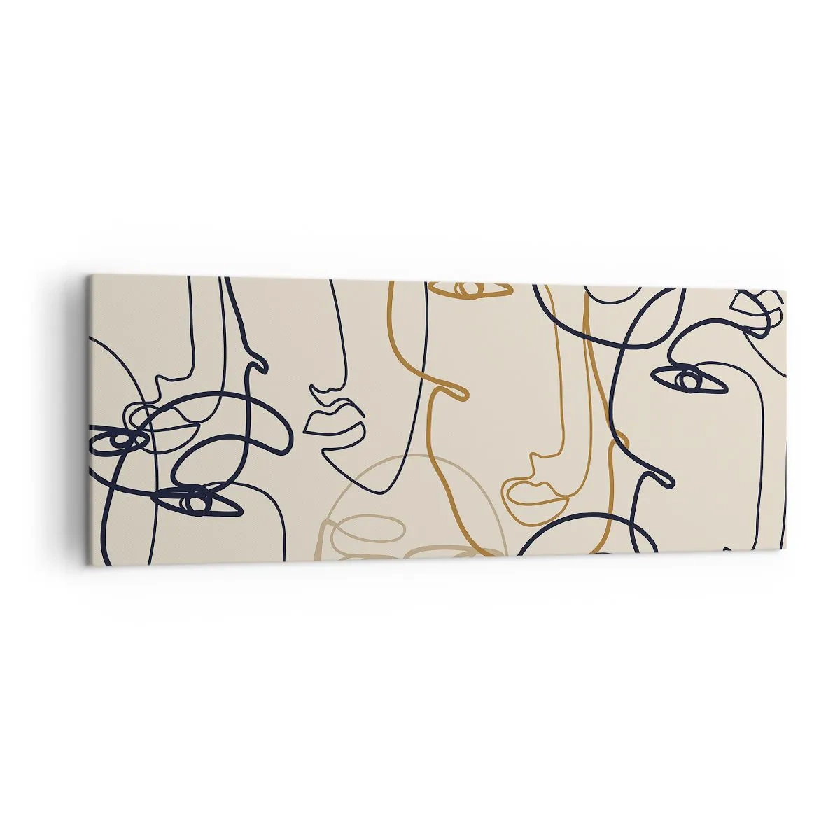 Quadro em tela - Retrato multiplicado - 140x50 cm