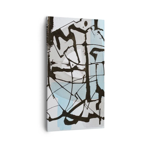 Quadro em tela - Azul mesmo assim - 45x80 cm