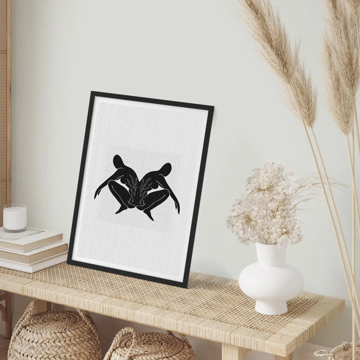 Pôster com moldura preta - Uma alma comum - 61x91 cm