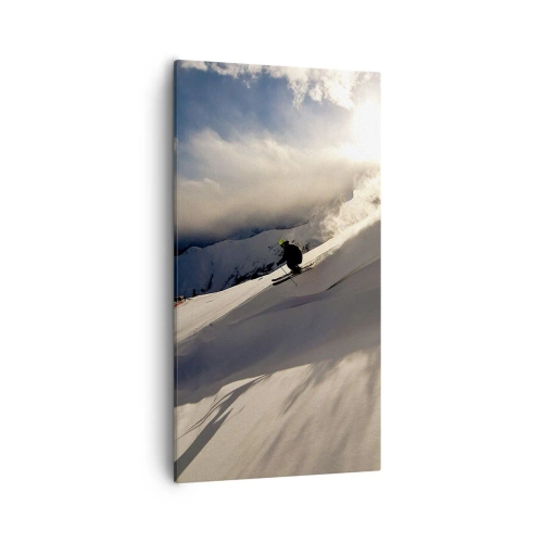 Quadro em tela - O desafio das montanhas - 55x100 cm