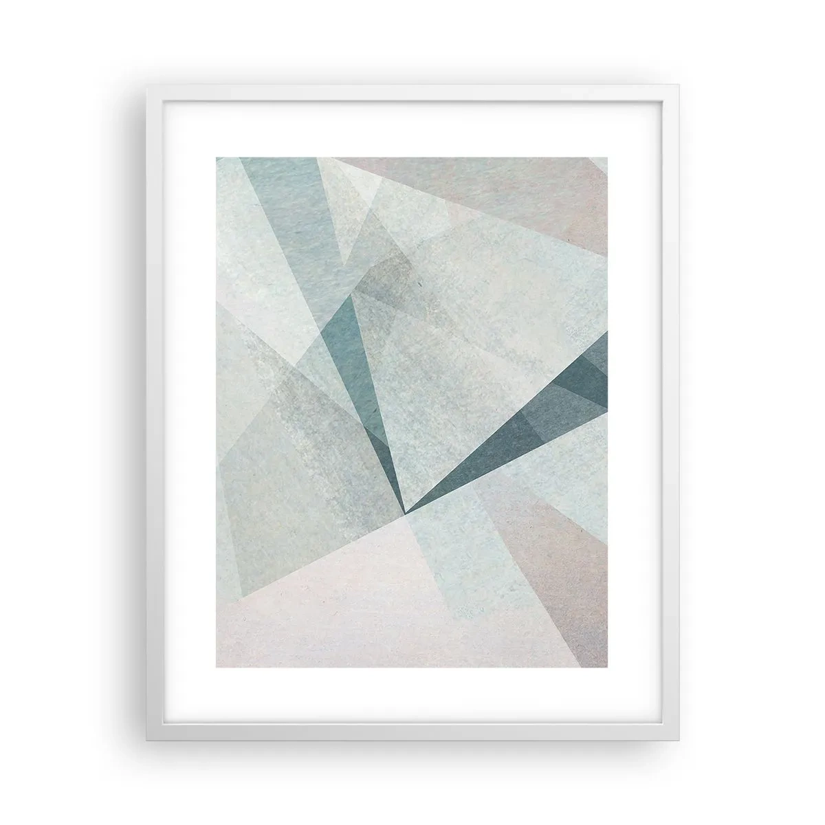 Pôster em moldura branca - Calmo, embora dinâmico - 40x50 cm