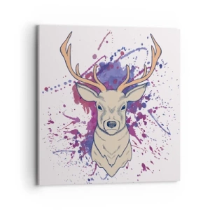 Quadro em tela - Coragem e equilíbrio - 70x70 cm