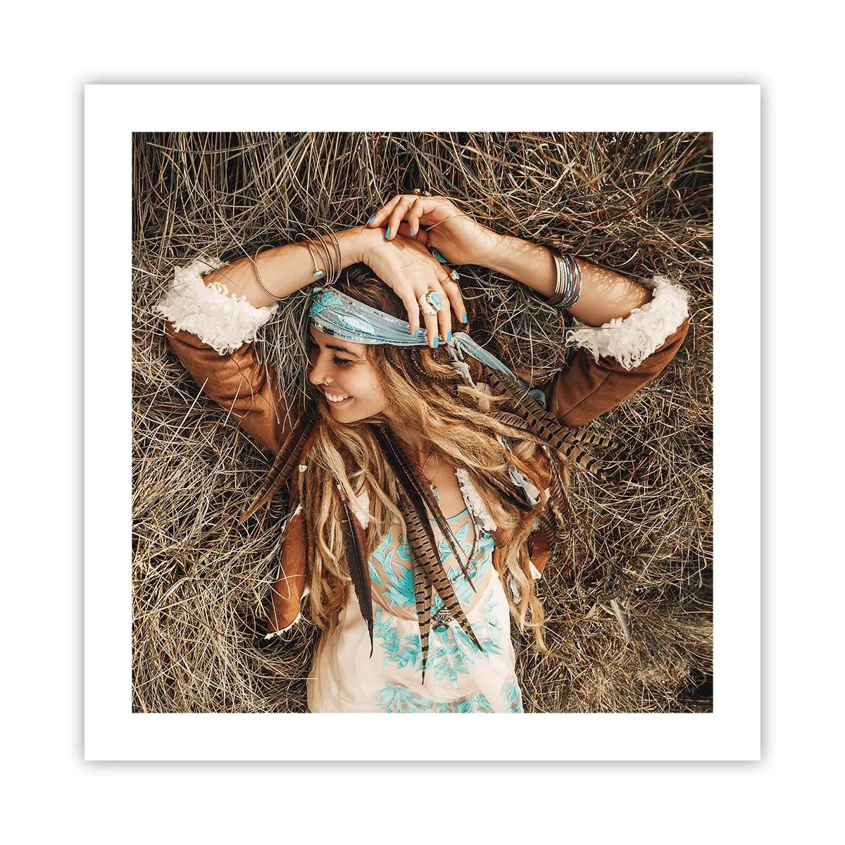 Pôster - A caminho do verão do amor - 50x50 cm