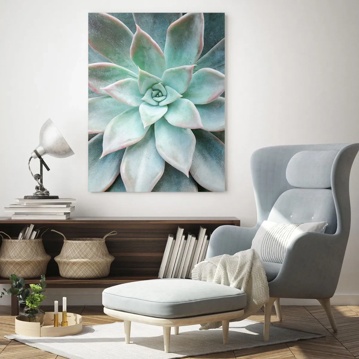 Quadro em vidro - O coração do deserto - 50x70 cm