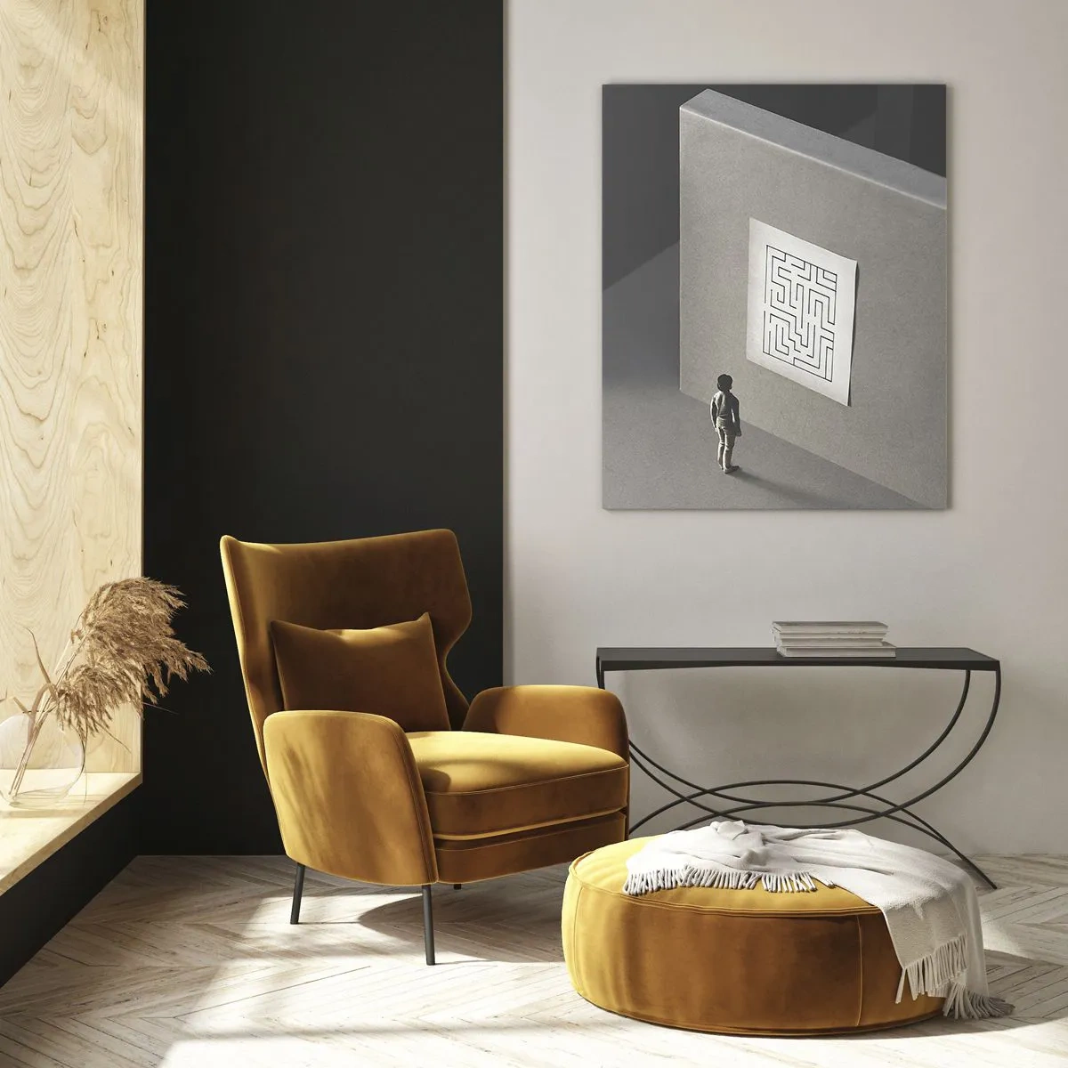 Quadro em vidro - Mas onde estou? - 50x70 cm