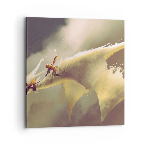 Quadro em tela - A resgatar o mundo - 70x70 cm