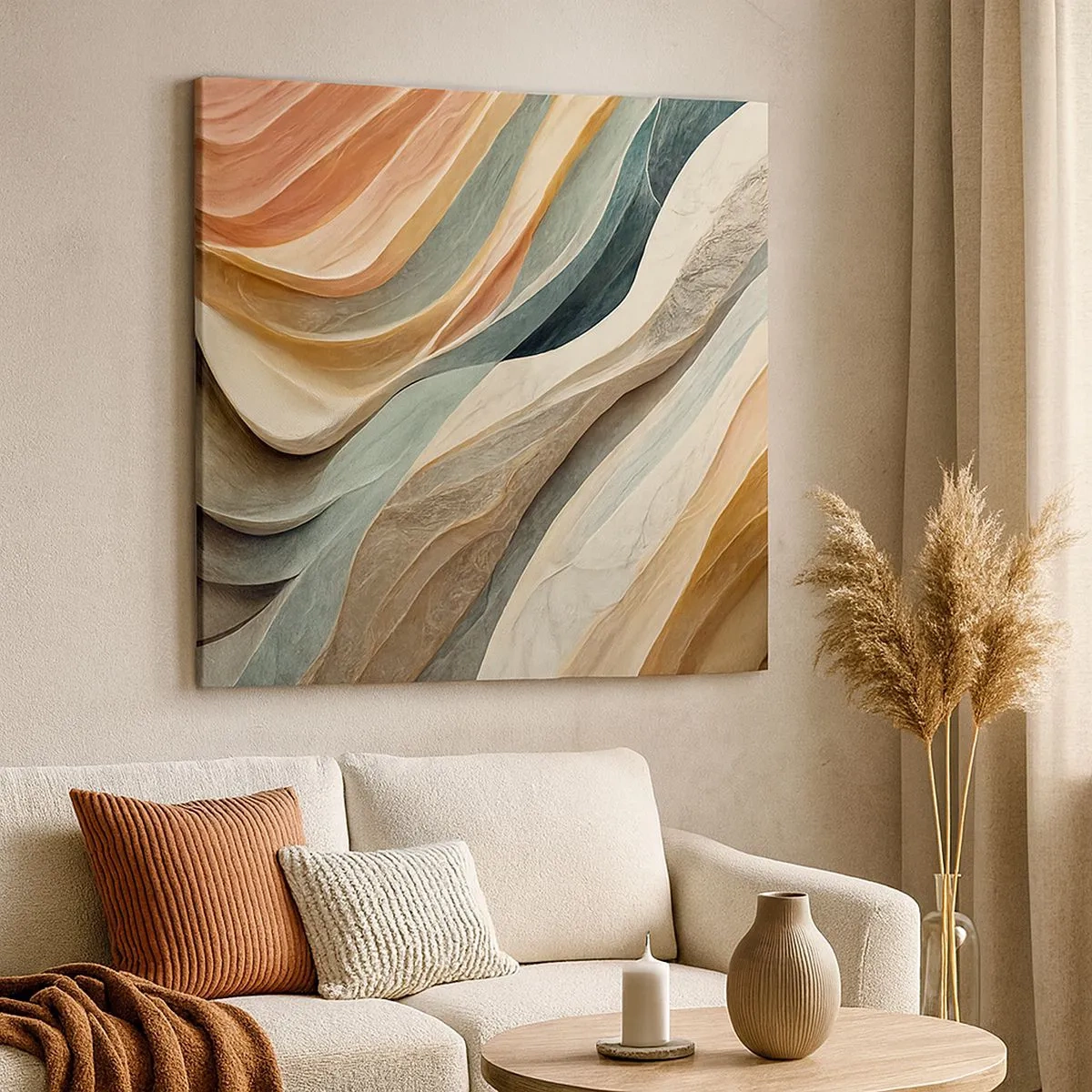 Quadro em tela - O momento antes da mudança - 30x30 cm