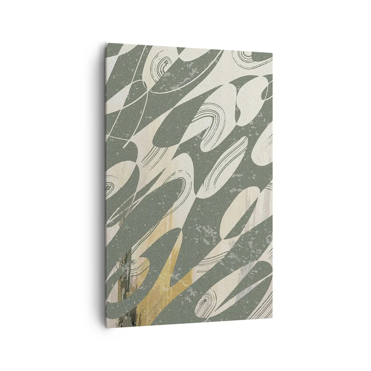 Quadro em tela - Abstração rítmica - 80x120 cm