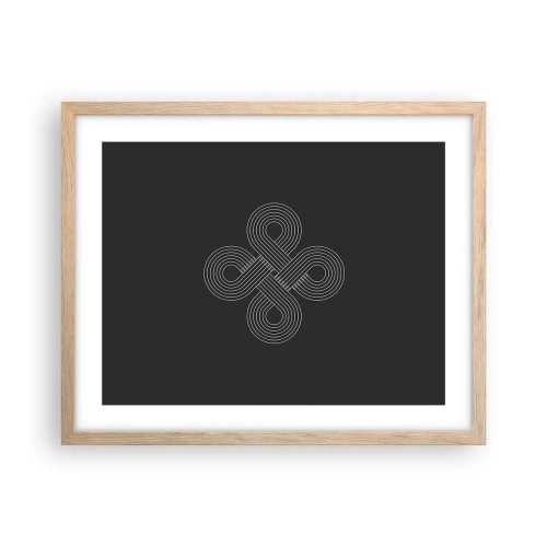 Pôster com moldura de carvalho claro - No espírito celta - 50x40 cm