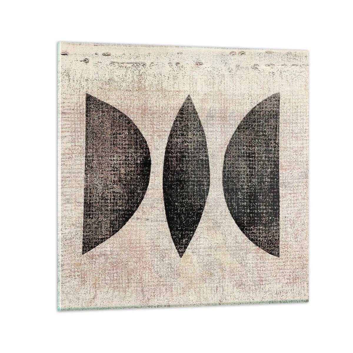Quadro em vidro - Abstração étnica - 30x30 cm
