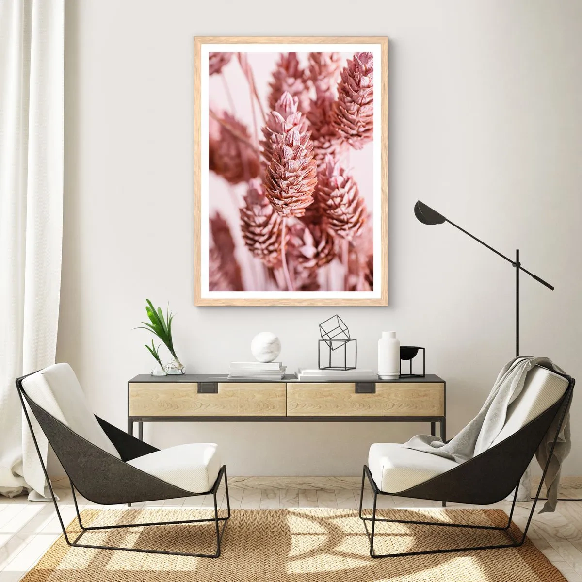 Pôster com moldura de carvalho claro - Aparentemente discreto - 61x91 cm