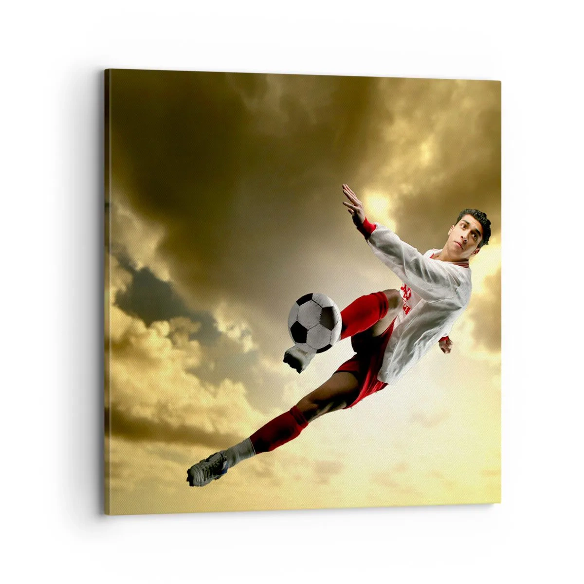 Quadro em tela - O céu do futebol - 70x70 cm