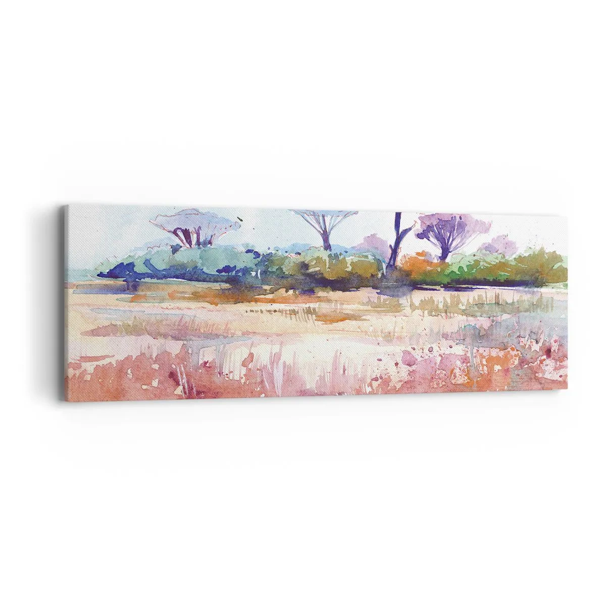 Quadro em tela - Cores da savana - 90x30 cm