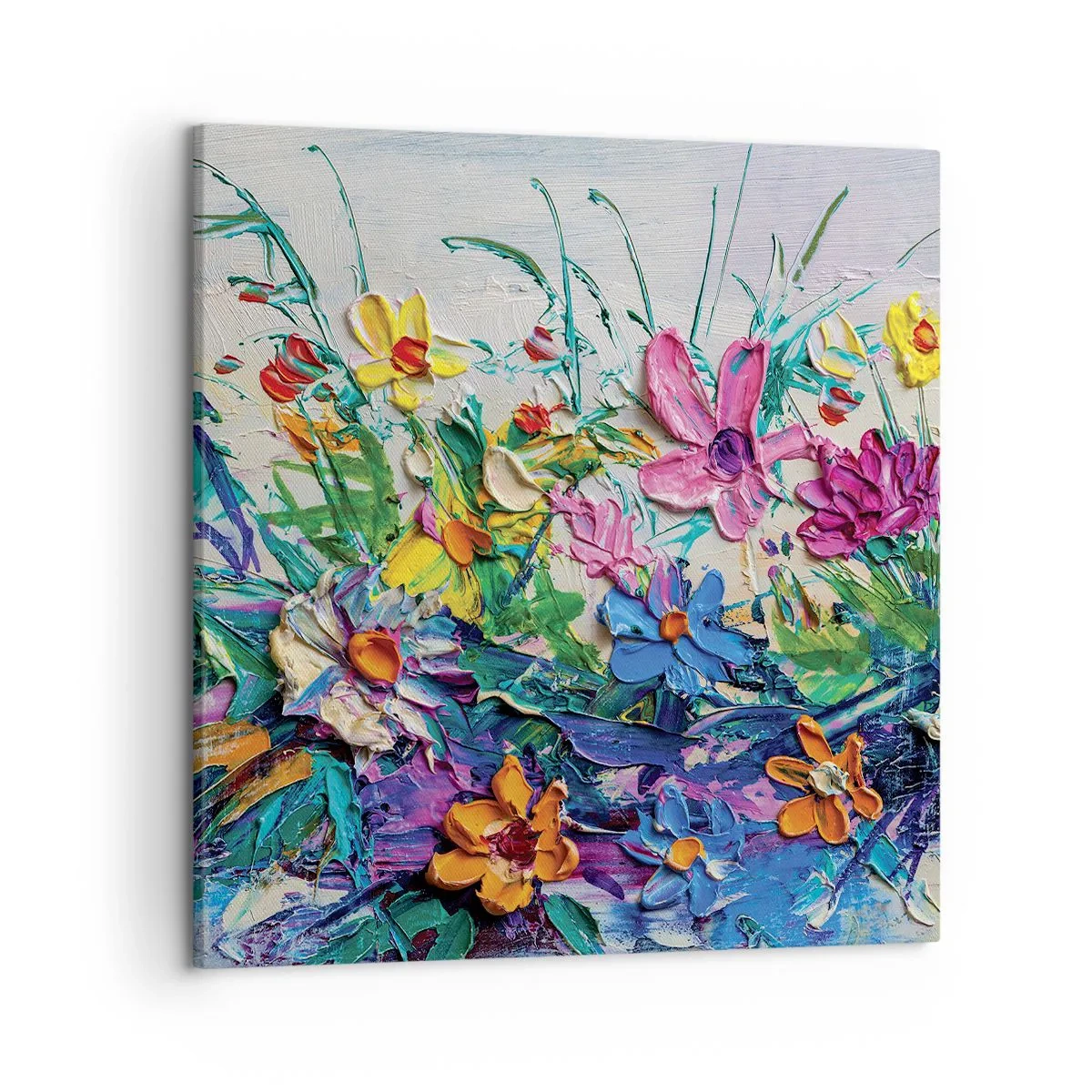 Quadro em tela - Não é de todo natureza morta - 50x50 cm