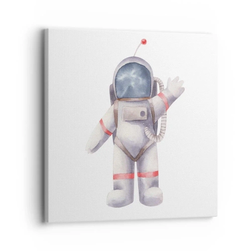 Quadro em tela - Por enquanto é isso! - 30x30 cm