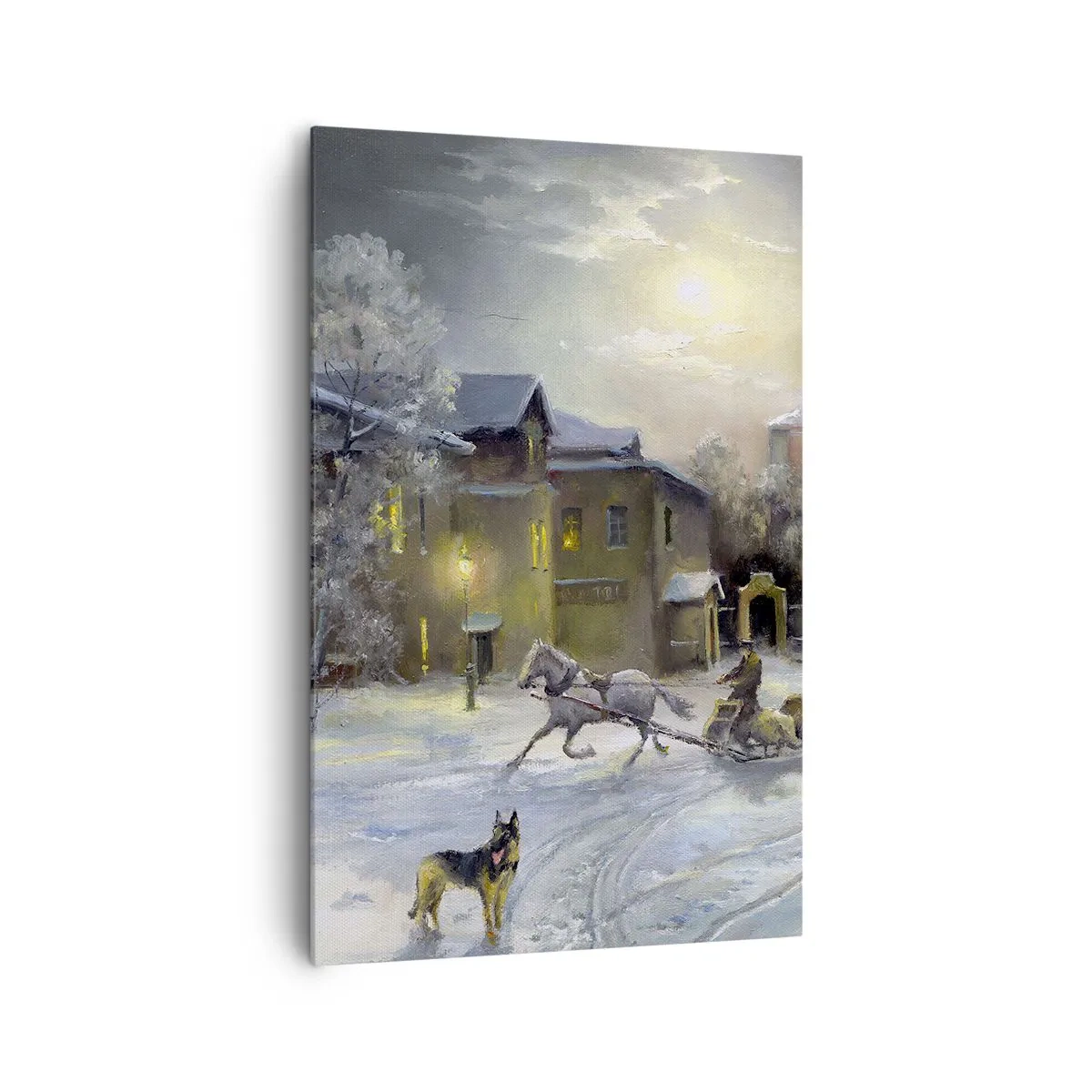 Quadro em tela - A magia do inverno russo - 80x120 cm