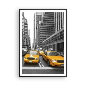 Pôster com moldura preta - Somos a cor da cidade - 70x100 cm