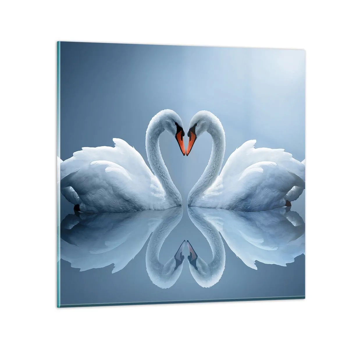 Quadro em vidro - Hora do amor - 40x40 cm