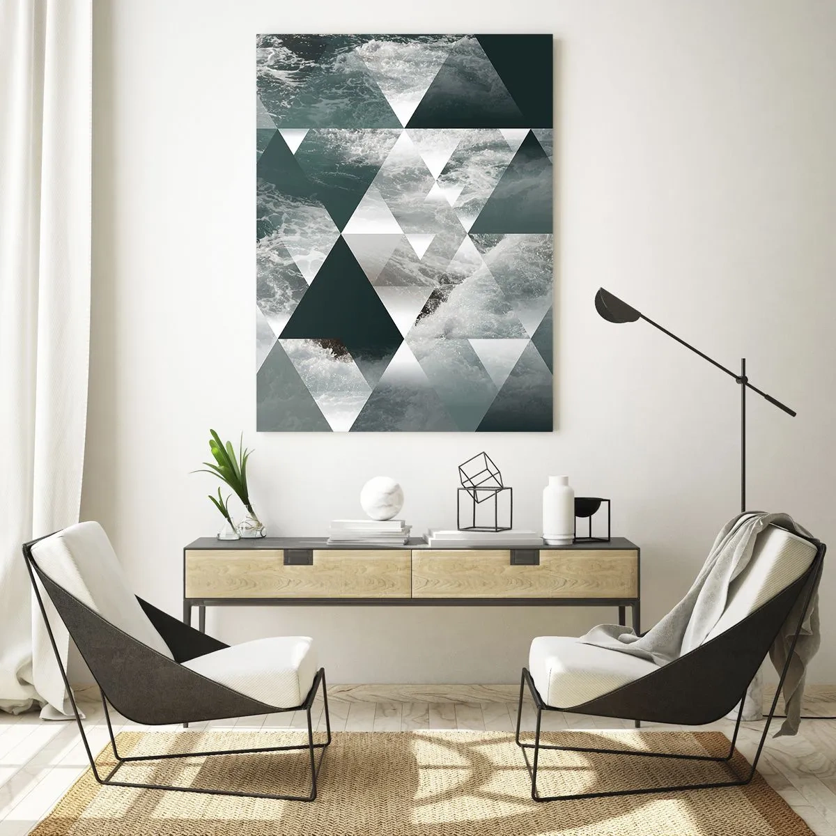Quadro em vidro - Uma perspetiva de cristal - 50x70 cm