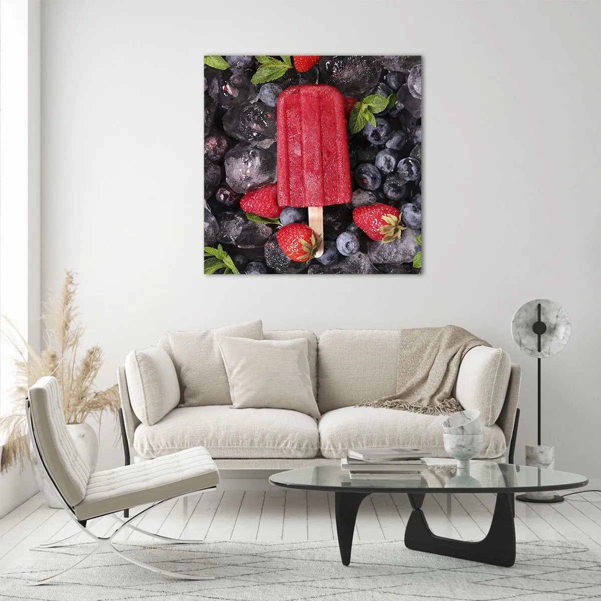 Quadro em vidro - O sabor de um verão quente - 70x70 cm