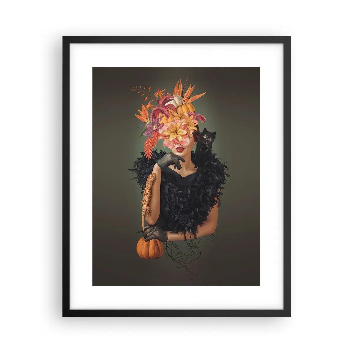 Pôster com moldura preta - O feitiço da bruxa - 40x50 cm