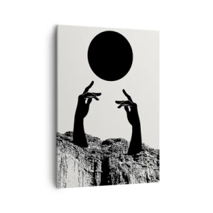 Quadro em tela - Composição surrealista: o sol e o resto - 50x70 cm