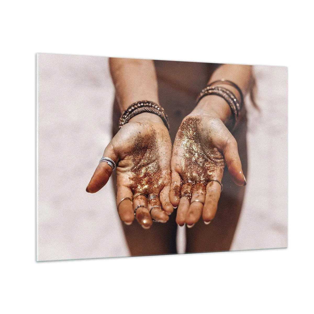 Quadro em vidro - Um presente para si - 100x70 cm