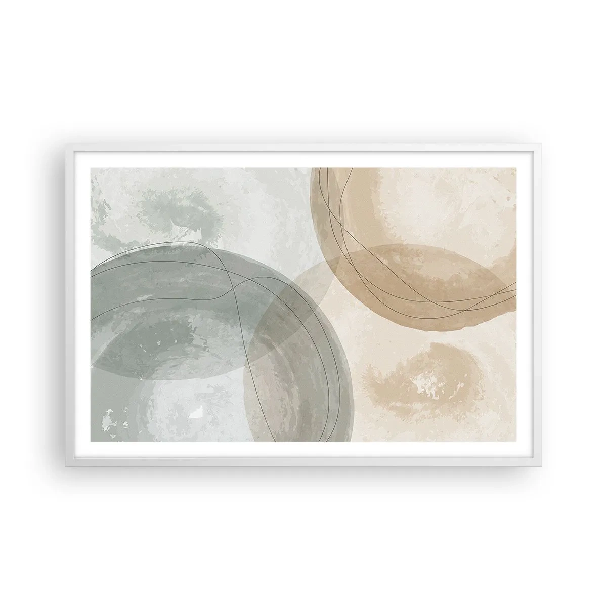 Pôster em moldura branca - Difusão de Mundos - 91x61 cm