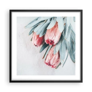 Pôster com moldura preta - Envergonhadas da sua própria beleza - 50x50 cm