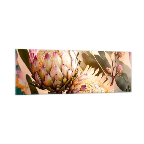 Quadro em vidro - Abraçado com ternura - 90x30 cm