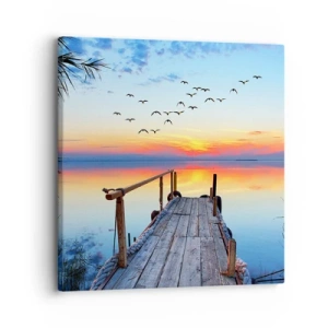 Quadro em tela - É hora de voltar... - 30x30 cm