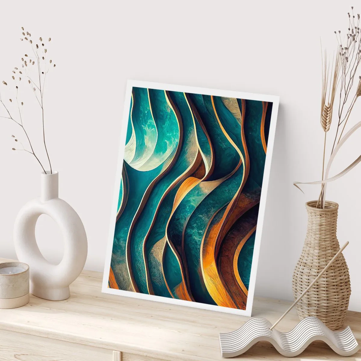 Pôster - Meandros de azul - 50x70 cm