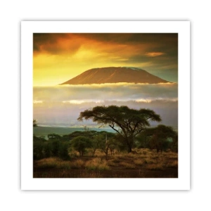 Pôster - O sonho do viajante - 50x50 cm