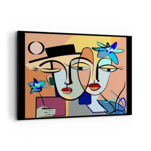 Quadro em tela - O randez vous de Picasso - 100x70 cm