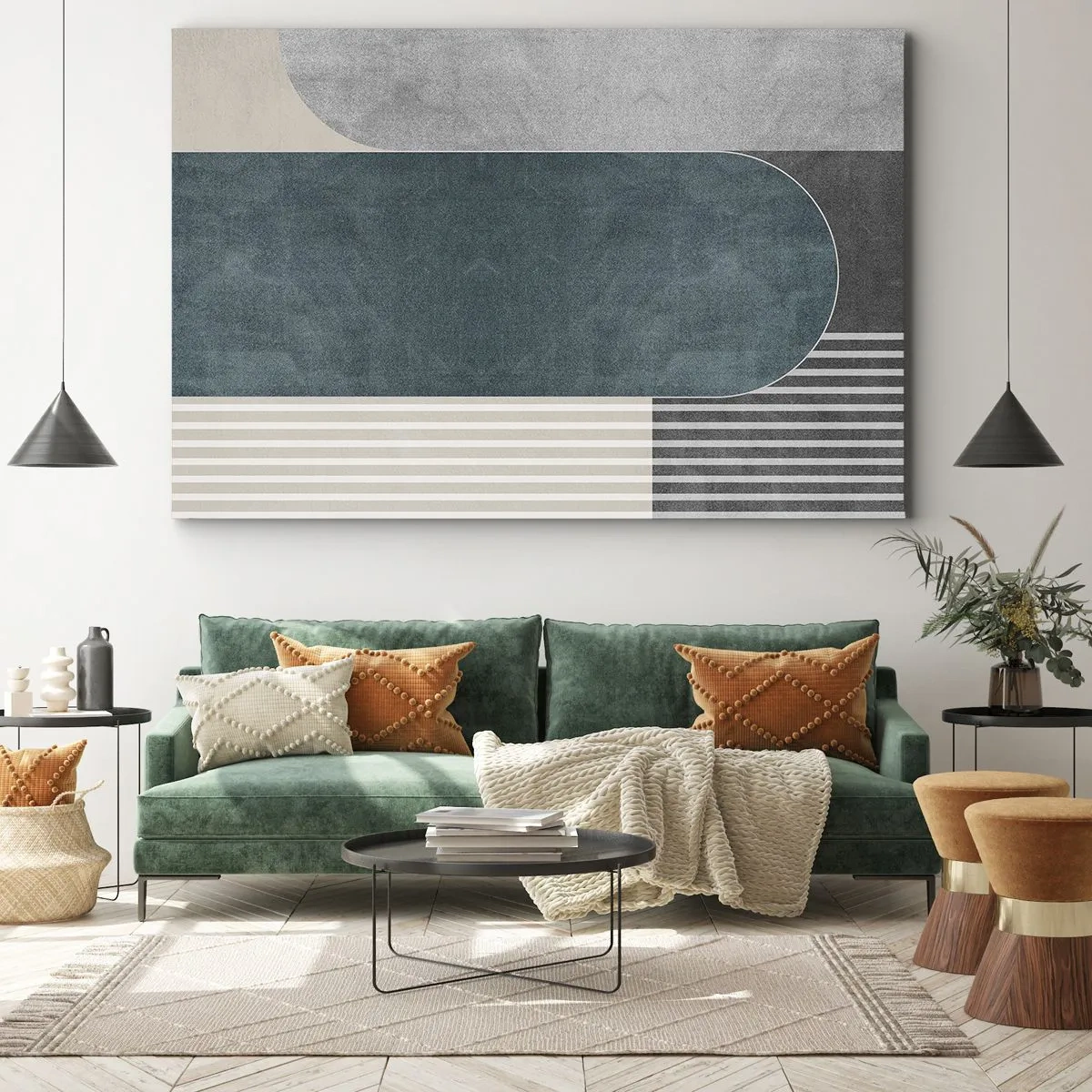Quadro em tela - Composição ao nível - 70x50 cm