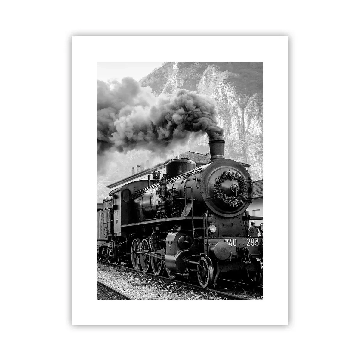 Pôster - À espera na estação... - 30x40 cm