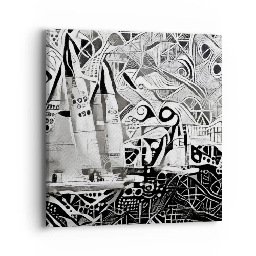 Quadro em tela - Entre as ondas - 40x40 cm