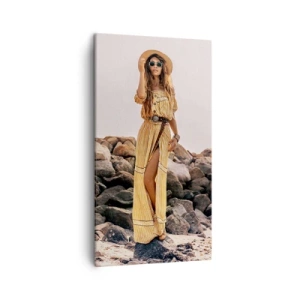 Quadro em tela - A magia das pedras - 45x80 cm