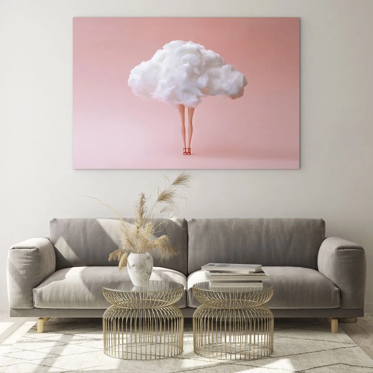 Quadro em vidro - Doce promessa - 100x70 cm
