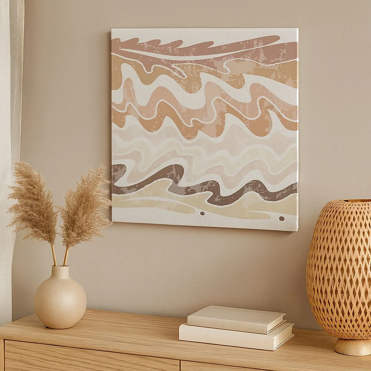 Quadro em tela - Boa energia – boas emoções - 30x30 cm