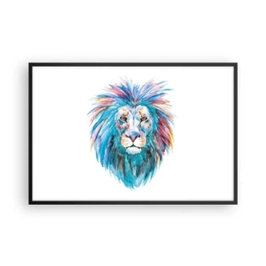 Pôster com moldura preta - Aura eletrizante - 91x61 cm