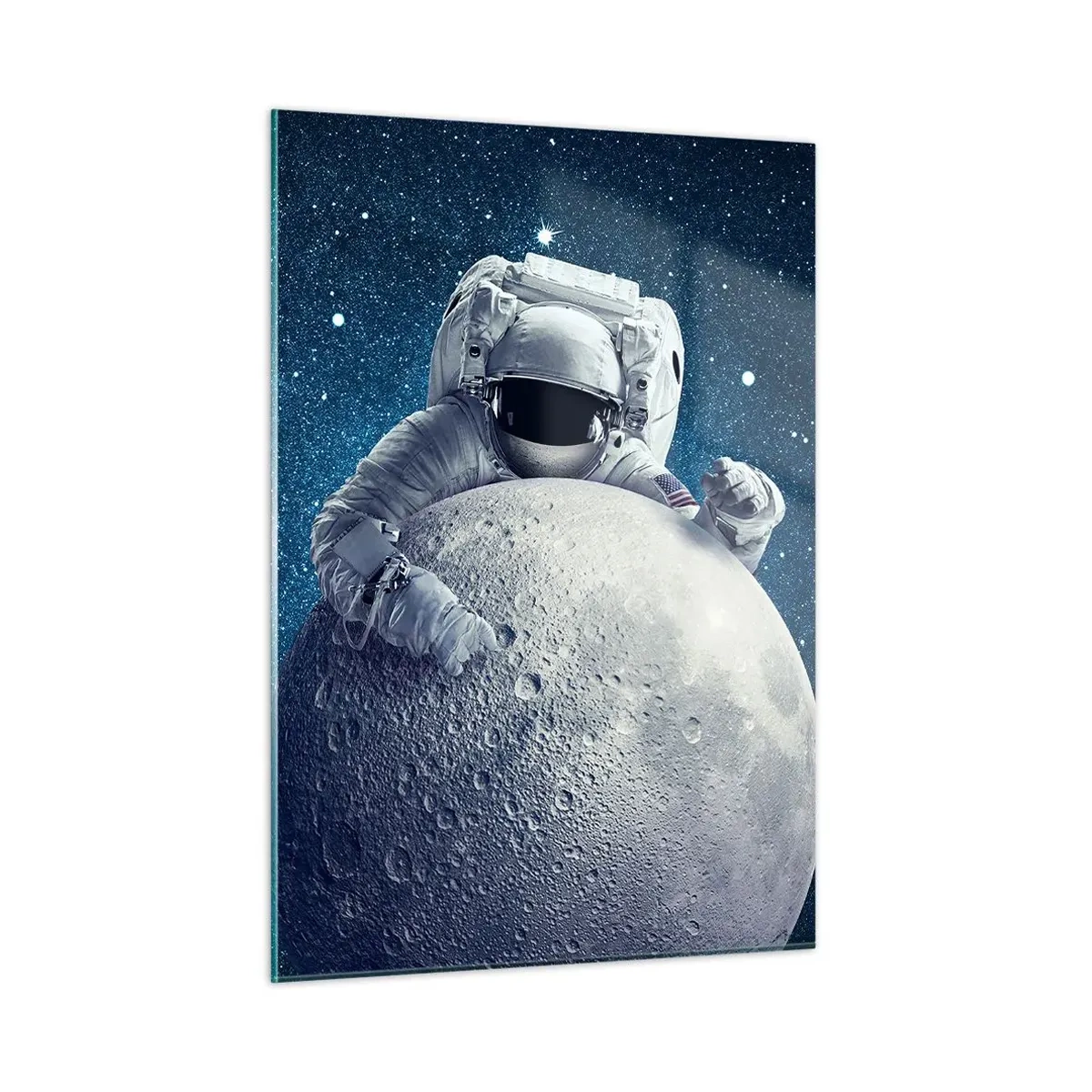 Quadro em vidro - Coringa do espaço - 50x70 cm
