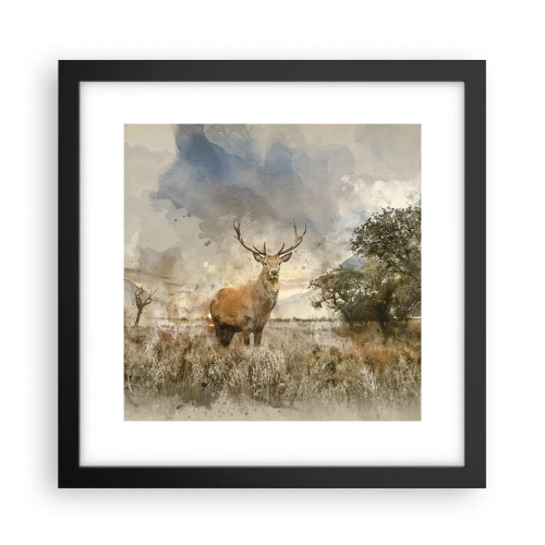 Pôster com moldura preta - Dignidade - força - dignidade - 30x30 cm