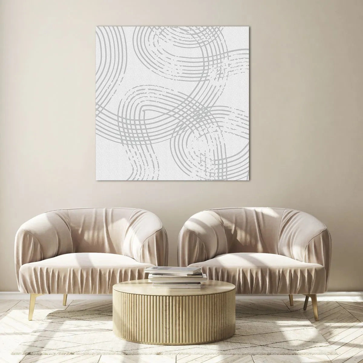 Quadro em vidro - Não existe caminho reto - 40x40 cm