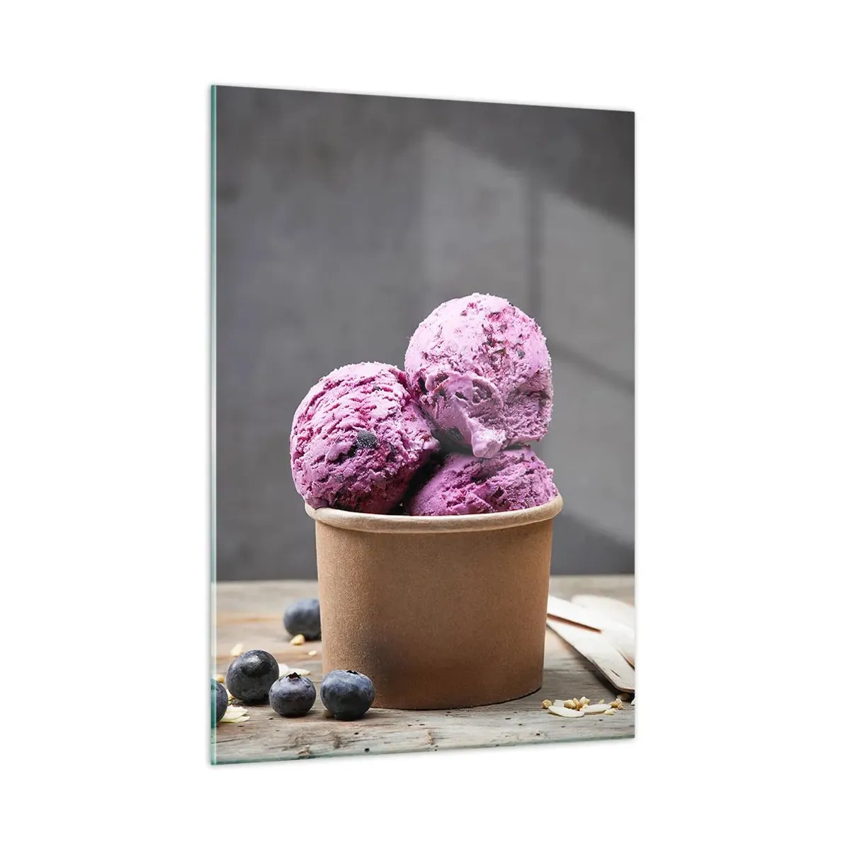 Quadro em vidro - Doçura e frieza - 50x70 cm