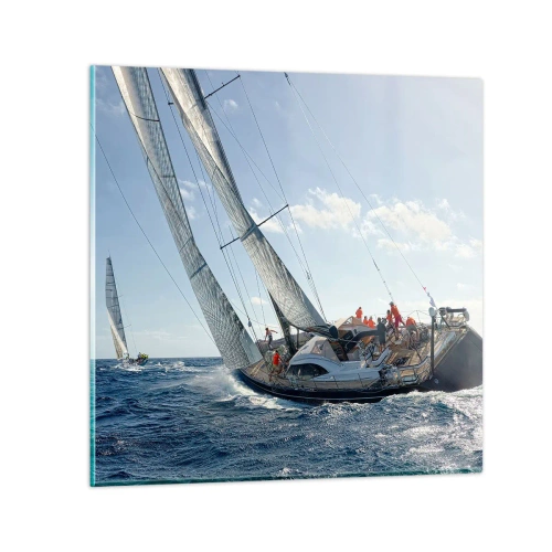 Quadro em vidro - Que vença o melhor - 30x30 cm